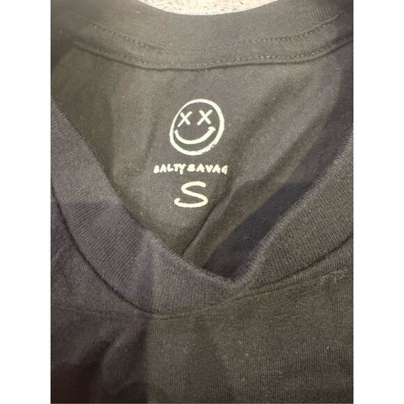 Salty Savage Unisex Choosing Violence Short Sleeve T-Shirt in Black Size Small - Picture 3 of 5